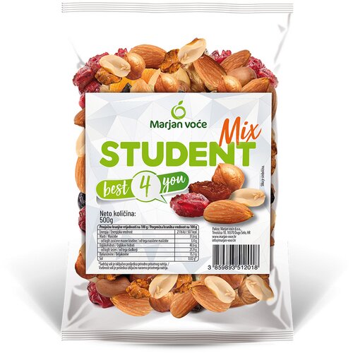 MARJAN VOĆE Grickalica STUDENTSKI MIX 500 GR Slike