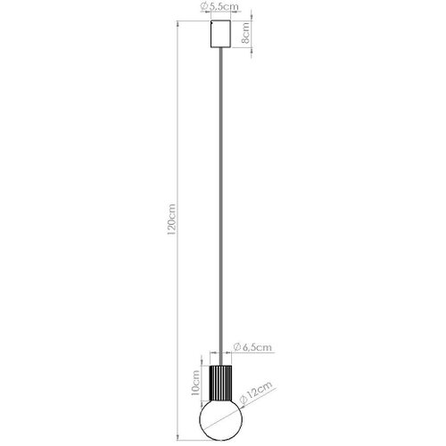 Sollux SL.1729 - visilica na sajli halo 1xG9/8W/230V prečnik 12 cm narandžasta Slike