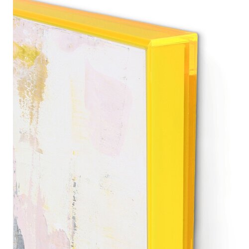 Malerifabrikken Tiskana/s ručno oslikanim elementima slika s okvirom/na platnu 102x102 cm New Age Yellow &amp;ndash; Slike
