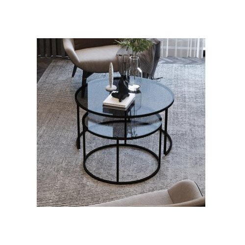 Hanah home Tokyo Stol za dnevni boravak, Crni Cene