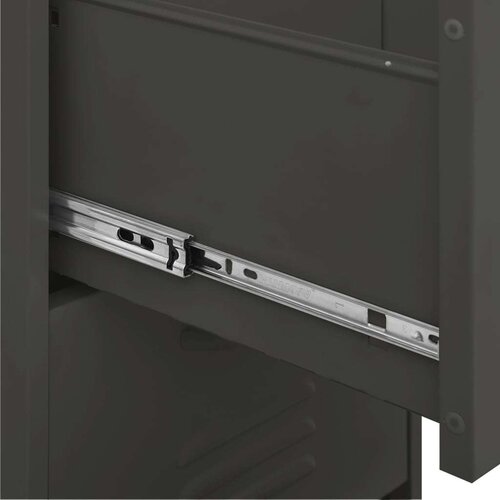 VidaXL Omara za shranjevanje antracitna 42,5x35x101,5 cm jeklo Slike