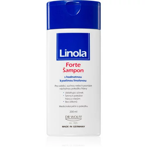 Linola Forte Shampoo pomirjevalni šampon za suhe lase in občutljivo lasišče 200 ml