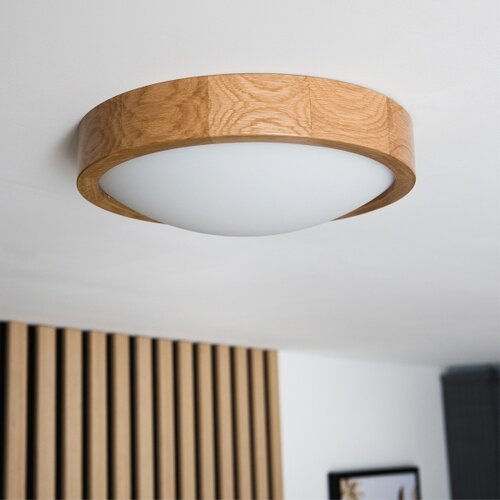  plafonsko svetlo oak slim 1xE27/60W/230V, hrast, prečnik 27 cm Slike