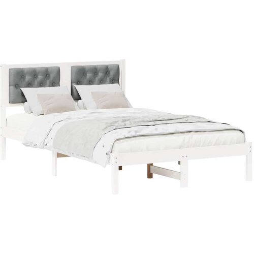  Okvir za krevet Svijetlo siva 120 x 190 cm tkanina Slike