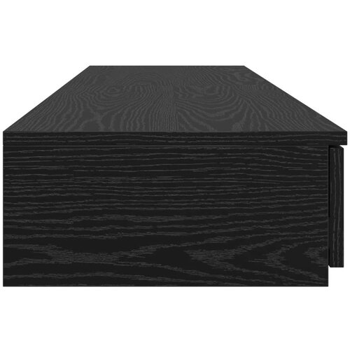  Crne ladice za krevet 140x36 5x16 5 cm od konstruiranog drva Slike