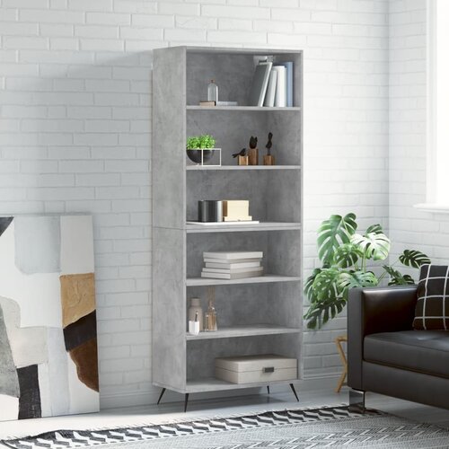  Visoka komoda 69,5x34x180 cm konstruirano drvo Slike