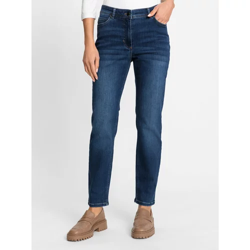 Olsen Jeans hlače 14002108 Mornarsko modra Regular Fit