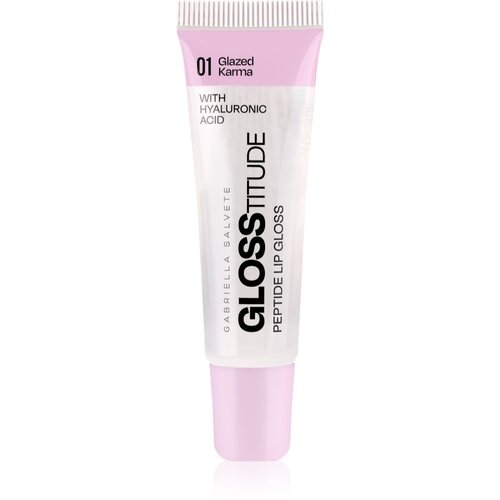 Gabriella Salvete Glosstitude Peptide Lip Gloss vlažilni sijaj za ustnice odtenek 01 Glazed Karma 10 ml Slike