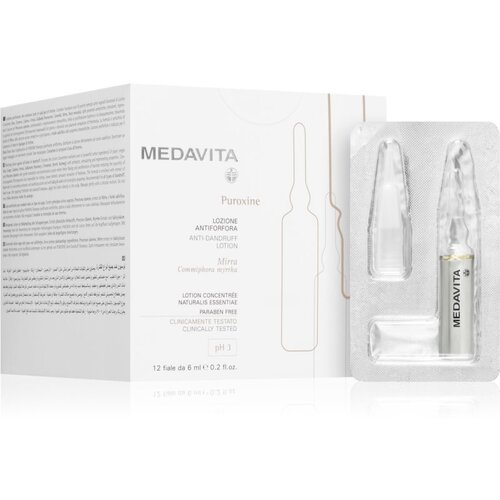 Medavita Puroxine Anti-Dandruff Lotion serum za vlasište protiv peruti 12x6 ml Cijene