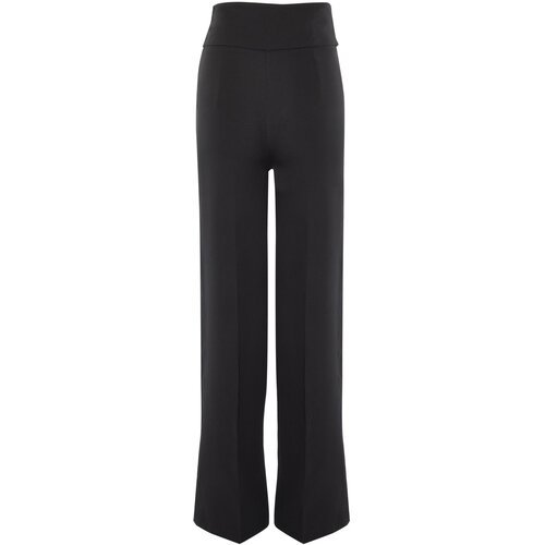 Trendyol Black Rise Waist Rebraste hlače s detaljima Cene