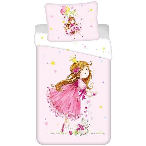 Jerry Fabrics Ružičasta pamučna dječja posteljina za krevet za jednu osobu 140x200 cm Fairy &amp;ndash; Slike
