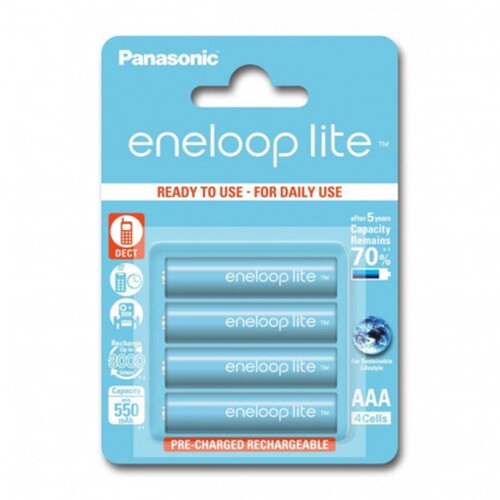  baterije Panasonic Eneloop Lite 4xAAA 550 mAh Slike