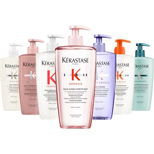 K&amp;eacute;rastase Premi&amp;egrave;re Bain D&amp;eacute;calcifiant R&amp;eacute;parateur &amp;scaron;amponska kopel za po&amp;scaron;kodovane lase 500 ml Slike