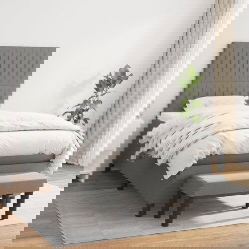 The Living Store Box spring postelja z vzmetnico temno siva 90x200 cm blago - Box Spring Postelja, (21521340) Slike