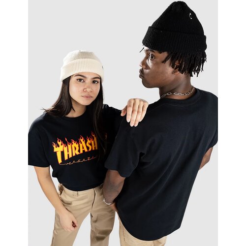 Thrasher Majica Flame Logo T-Shirt Black XL Cene