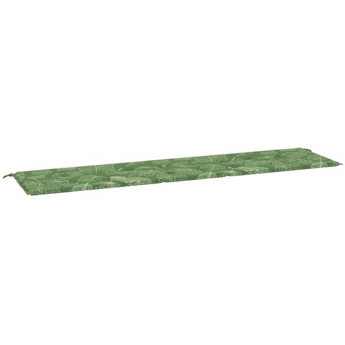 vidaXL Blazina za vrtno klop vzorec listov 200x50x4 cm tkanina, (20655542) Cene