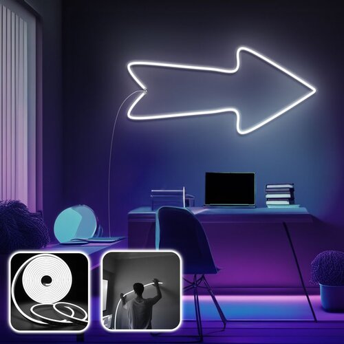 Opviq arrow - large - white white decorative wall led lighting Cene