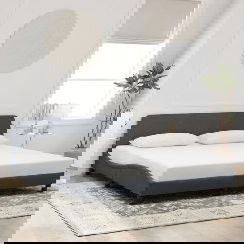 Furnova Posteljni okvir brez vzmetnice temno siv 180x200 cm žamet, (21942980) Cene