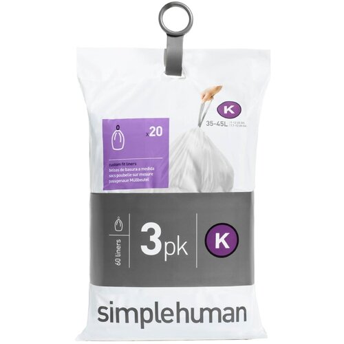 Simplehuman Vreče za smeti 60 kosov 45 l K - simplehuman Slike