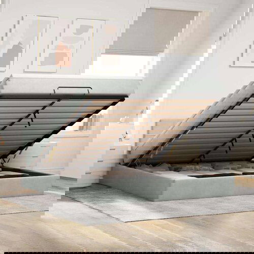 vidaXL Otomanski krevet s madracem svijetlosivi 160x200 cm baršunasti Cijene