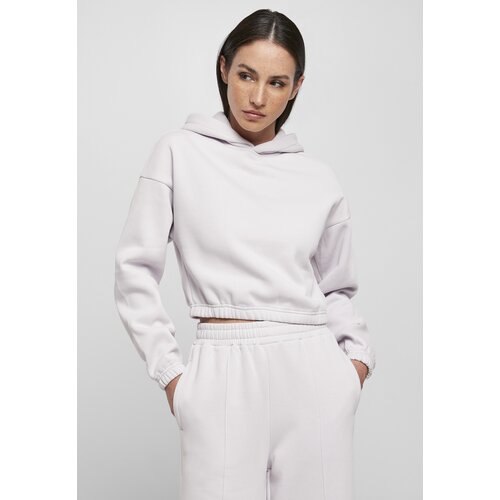 UC Curvy Women's short oversized hoodie with soft lilac Cene