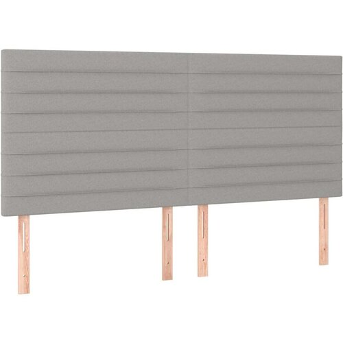  Krevet box spring s madracem svjetlosiva 160x200 cm tkanina Slike