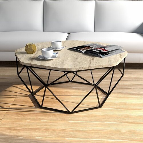 Hanah home diamond - travertine travertine coffee table Cene