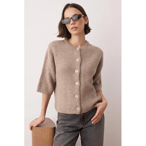 TRENDYOLMILLA Ženski duks Twoaw26Hi00251, taupe-bež Cene
