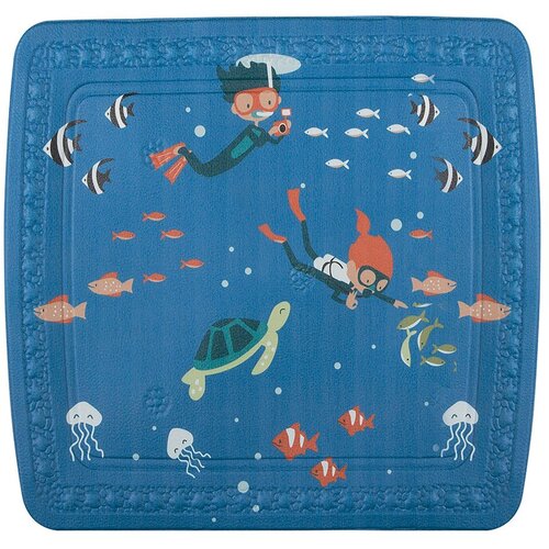Spirella Otro&amp;scaron;ka protizdrsna podloga za tu&amp;scaron; kabino 55x55 cm Scuba Diver &amp;ndash; Slike
