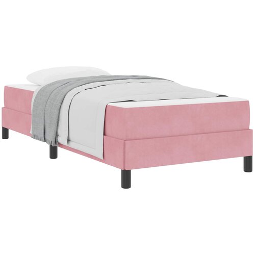 vidaXL Box spring krevet s madracem Ružičasta 80 x 210 cm tkanina Cijene