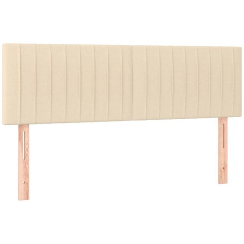  Krevet box spring s madracem LED krem 140x200 cm od tkanine Slike