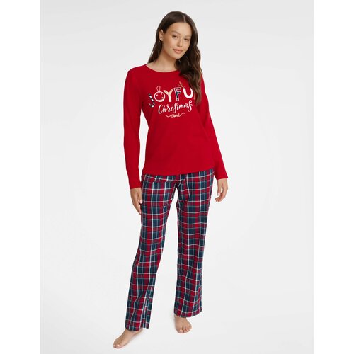 Henderson Ladies Pyjamas Glance 40938-33X Red Cene