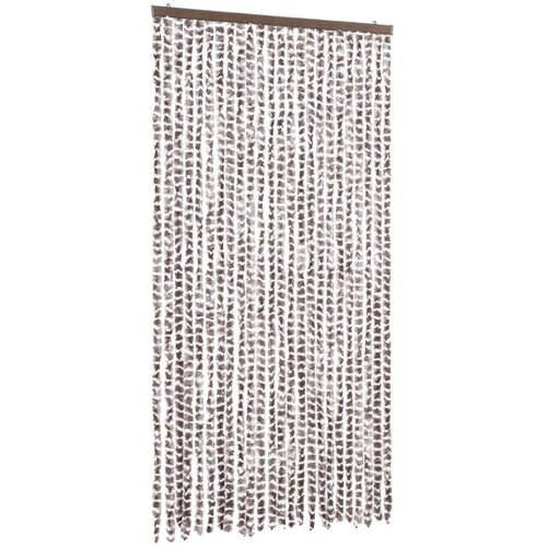  Zastor protiv insekata smeđe-sivi i bijeli 100 x 220 cm &amp;scaron;enil Slike