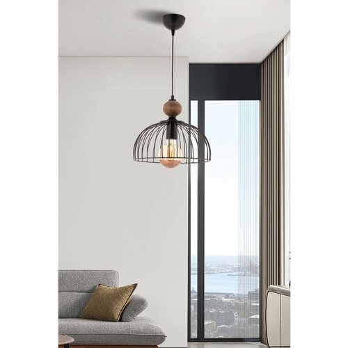 Opviq dorris wood - black, natural blacknatural chandelier Cene
