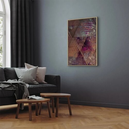  Slika - Autumn Abstraction (1 Part) Vertical 60x90 U prirodnom drvenom okviru Cene
