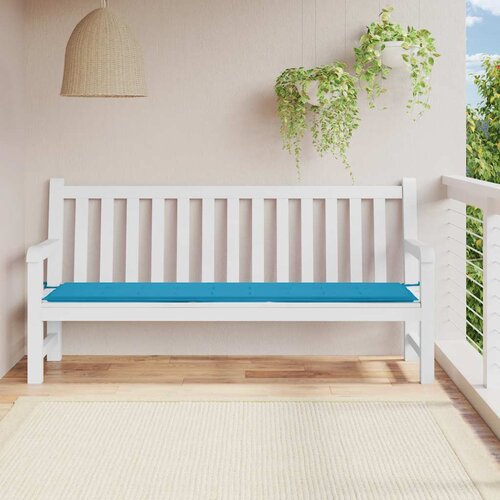  Jastuk za vrtnu klupu plavi 200 x 50 x 3 cm od tkanine Oxford Cijene
