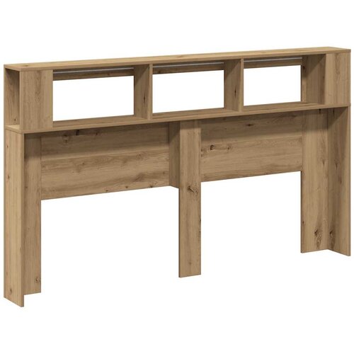  LED uzglavlje boja hrasta artisan 180x18,5x103,5 cm drveni Slike