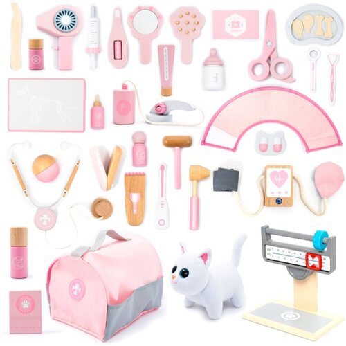 UMU Toys Veterinary set aktivnostna igrača iz lesa Pink 1 kos Cene