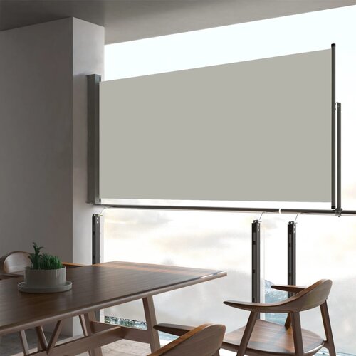 vidaXL Uvlačiva bočna tenda za terasu 80 x 300 cm krem Cijene