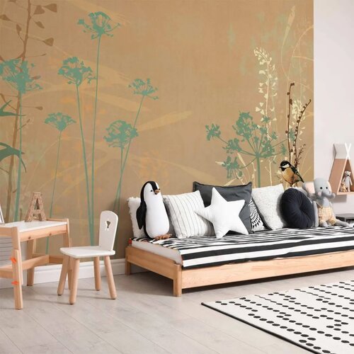  Foto tapeta - Bird in the Meadow 150x105 Premium Slike