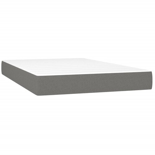  box spring s madracem LED tamnosivi 120 x 190 cm tkanina Slike