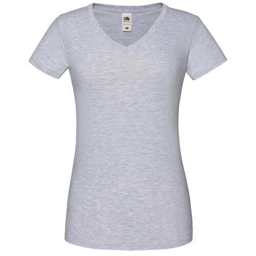 Fruit Of The Loom Iconic Vneck Women&amp;#039;s Grey T-shirt Slike