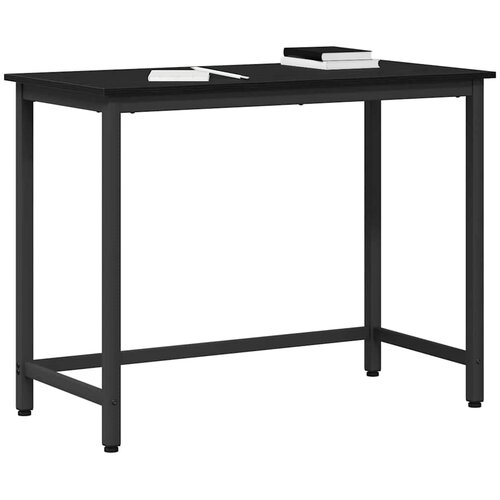  Stol Crni hrast 80 x 50 x 76,5 cm Inženjerska drva i čelik Slike