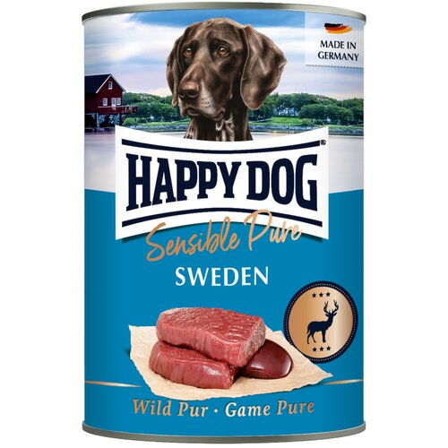  Ekonomično pakiranje Happy Dog Sensible Pure 24 x 400 g - Sweden (divljač) Cijene