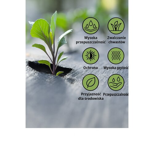  Crni agrotekstil 160 cm x 50 m UV 90 g Agrotekstil protiv korova + sidra Slike