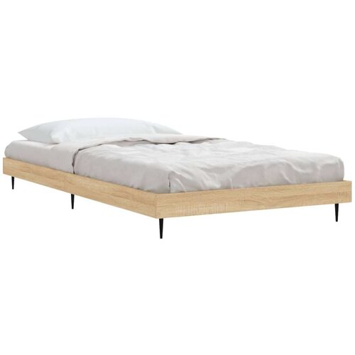 VidaXL Okvir za krevet boja hrasta 90x200 cm konstruirano drvo Slike