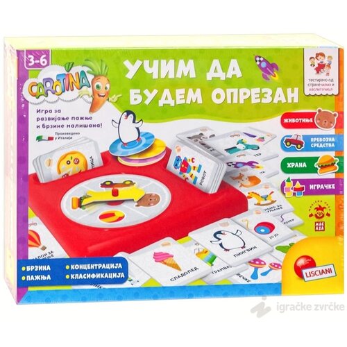 Lisciani Carotina Edukativna igra UČIM DA BUDEM OPREZAN Slike