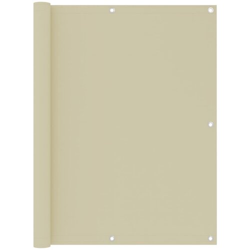 VidaXL balkonski zastor krem 120 x 400 cm od tkanine Oxford Slike