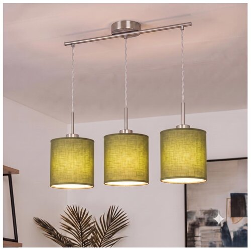 Brilagi LED luster na sajli NUBILA 3xE27/60W/230V, zelene boje Slike