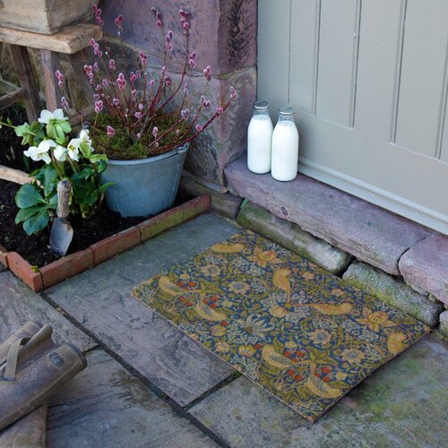 Artsy Doormats Predpražnik iz kokosovih vlaken 60x90 cm William Morris Strawberry Thief &amp;ndash; Slike